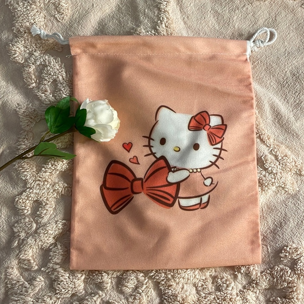 Pretty Bows Hello Kitty Drawstring Bag